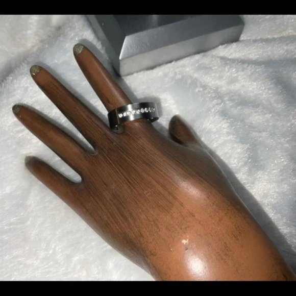 Men’s Stainless Steel CZ Band - Picture 10 of 15